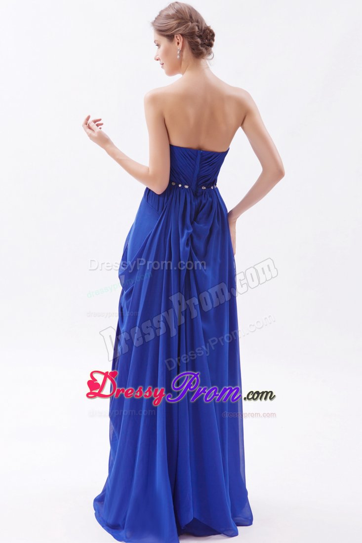 Essential Sweetheart Ruched Prom Party Dress with Rhinestones