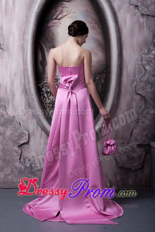Cute Satin Rose Pink Prom Dress with Sash in Northumberland