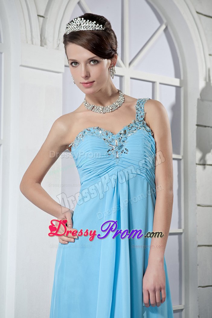 Pretty One Shoulder Beaded Prom Dress Colors to Choose