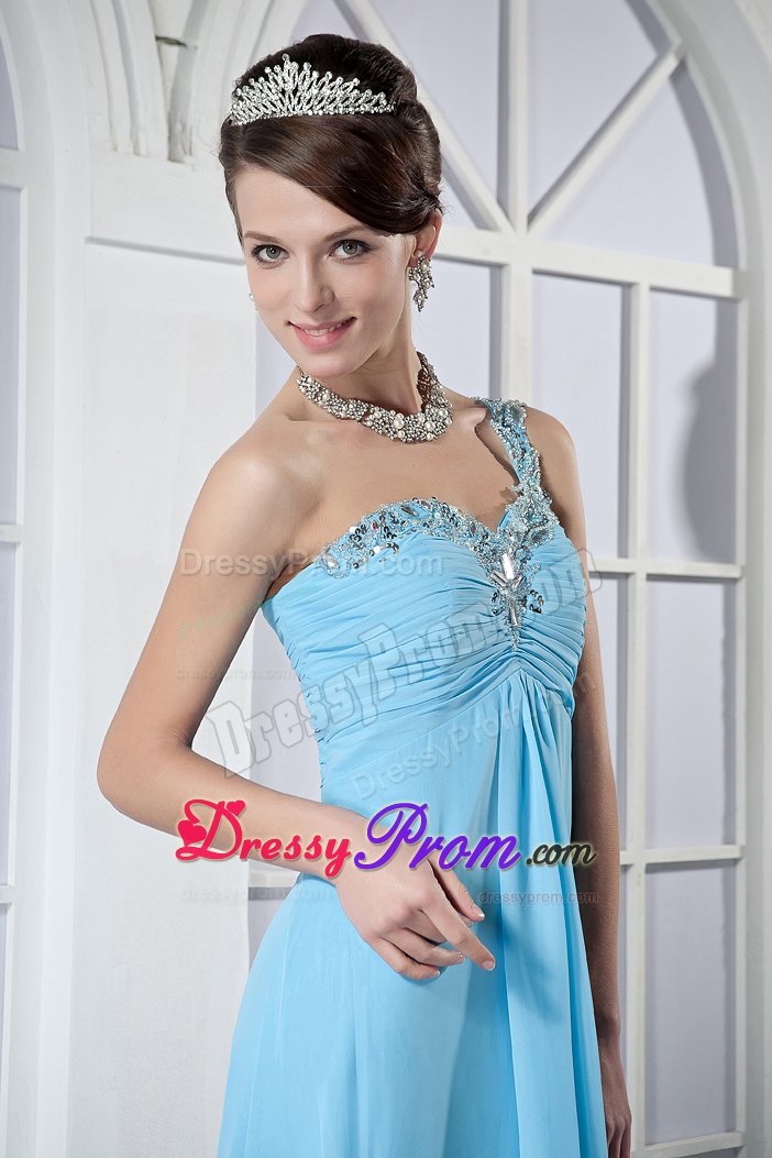 Pretty One Shoulder Beaded Prom Dress Colors to Choose