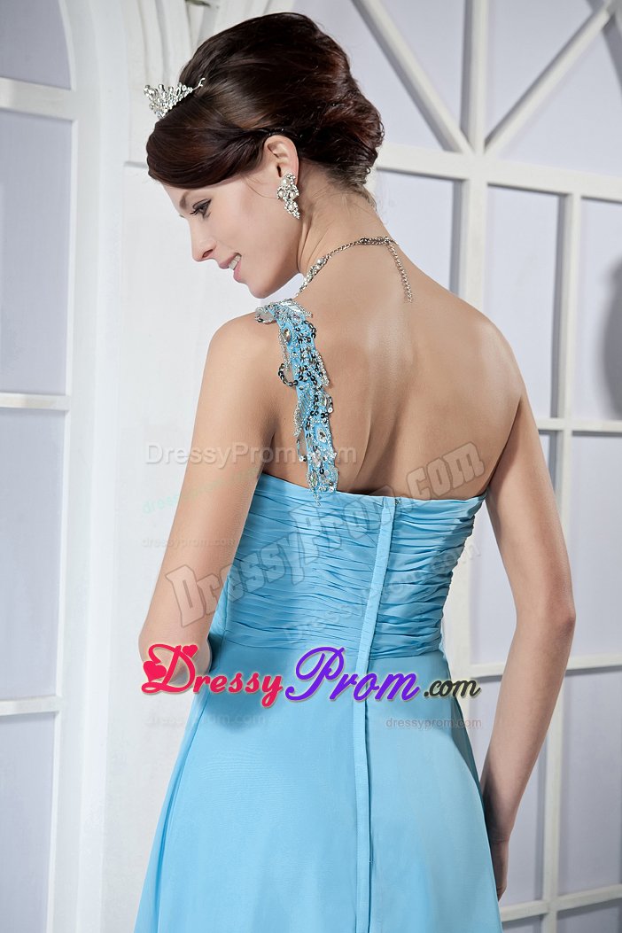 Pretty One Shoulder Beaded Prom Dress Colors to Choose