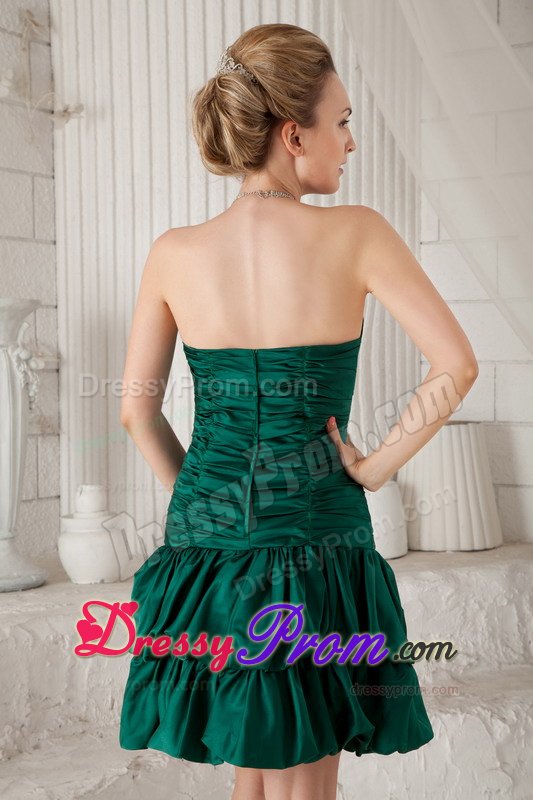 Fashionable Mini-length Sweetheart Prom Graduation Dress Beading Ruche