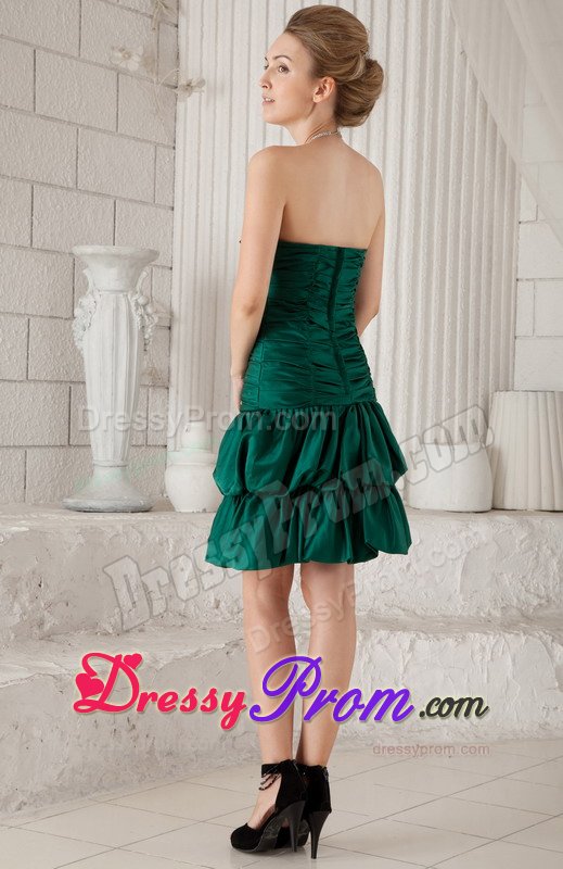 Fashionable Mini-length Sweetheart Prom Graduation Dress Beading Ruche