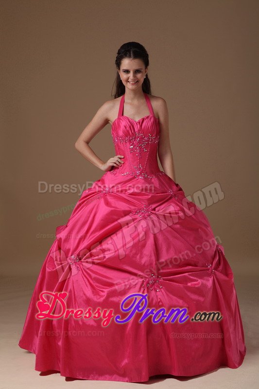 Thousand Oaks CA Hot Pink Dresses for Quinceanera with Beading