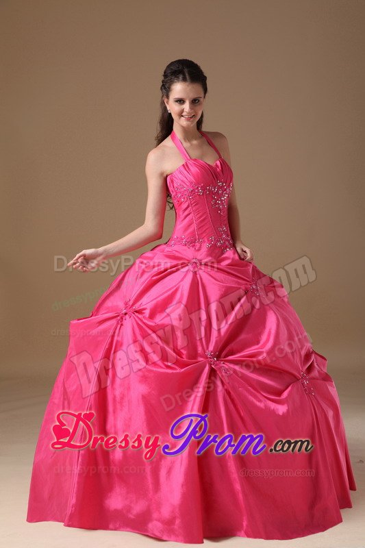 Thousand Oaks CA Hot Pink Dresses for Quinceanera with Beading