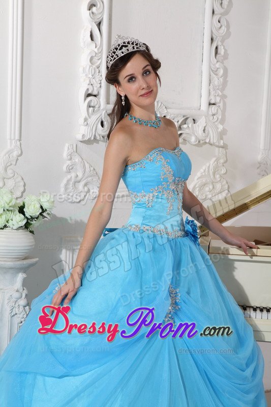 Nova Iguacu Sweet 16 Dresses Strapless Appliques Hand Made Flower