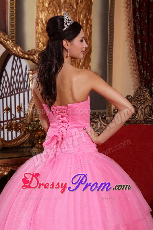 Ball Gown Quinceanera Dress Strapless Appliques with Lace up Back