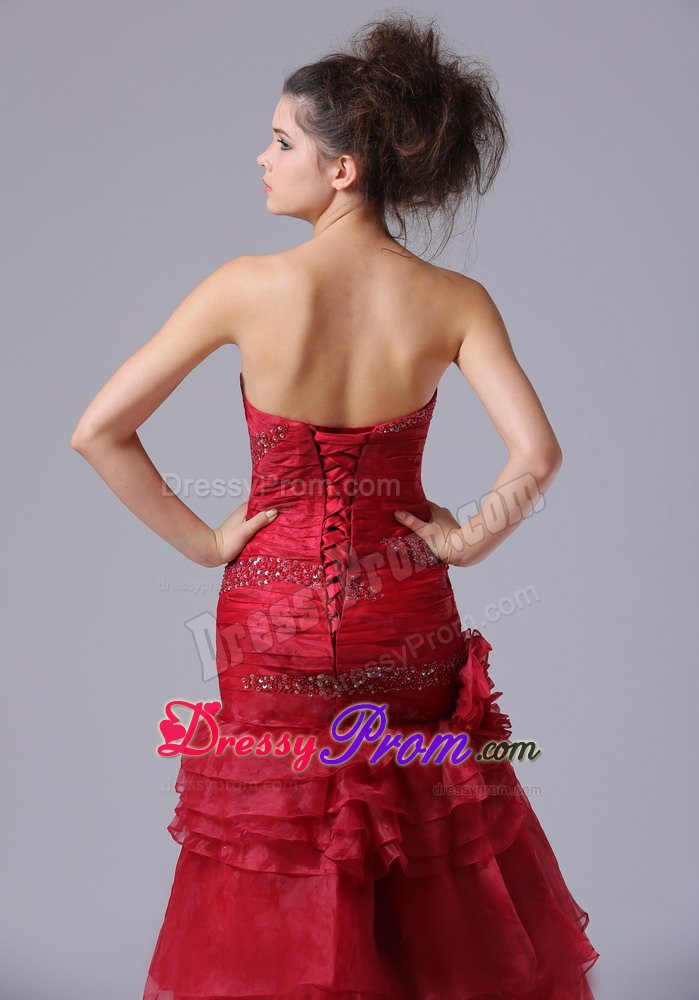Ruffles Prom Dresses for Ladies Beading and Ruching for Juazeiro Do Norte