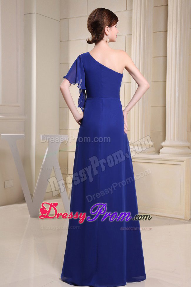 the Brand New Style Floor-length Chiffon Prom Evening Dress One Shoulder