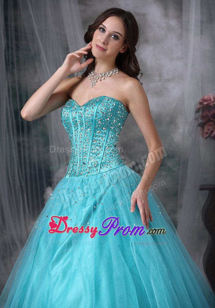 fashionable Beading Sweetheart Dresses for Prom Tulle with Lace up Back