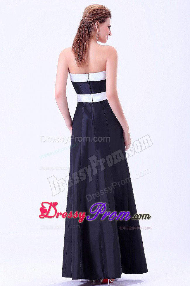 Santa Clarita CA Long Black and White Quinceanera Dama Dresses
