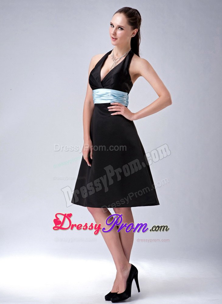 Gorgeous Black Quinceanera Gowns Dresses with Sash Halter Top