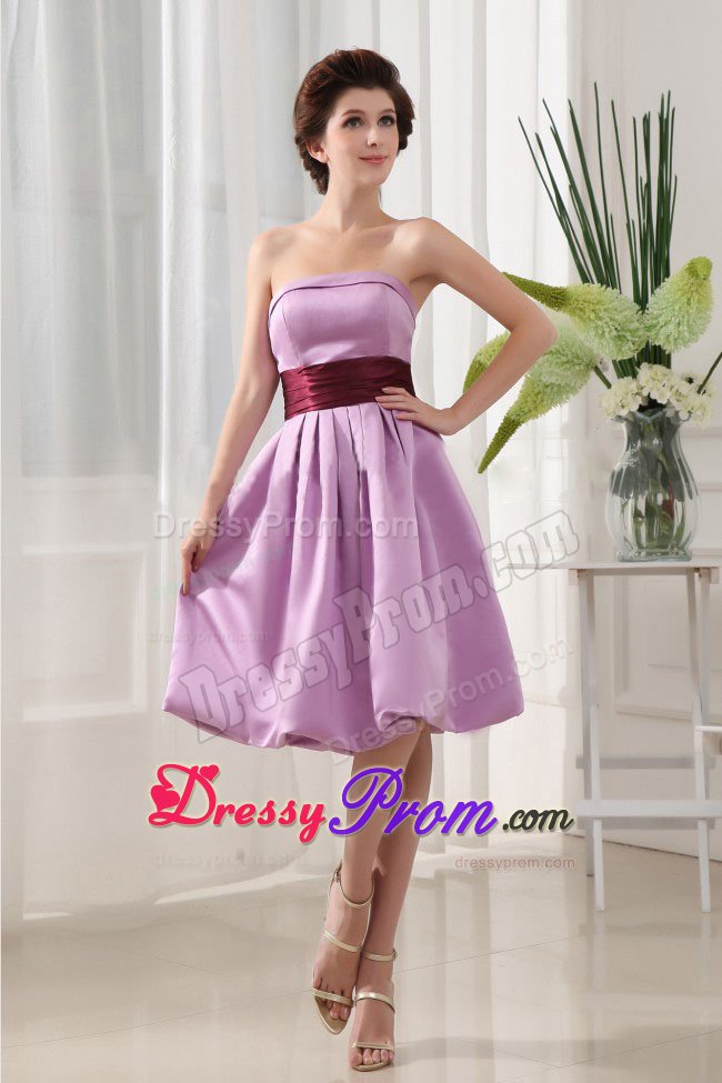 Soft and Girly Strapless Lavender Sweet 15 Dresses Taffeta with Sash