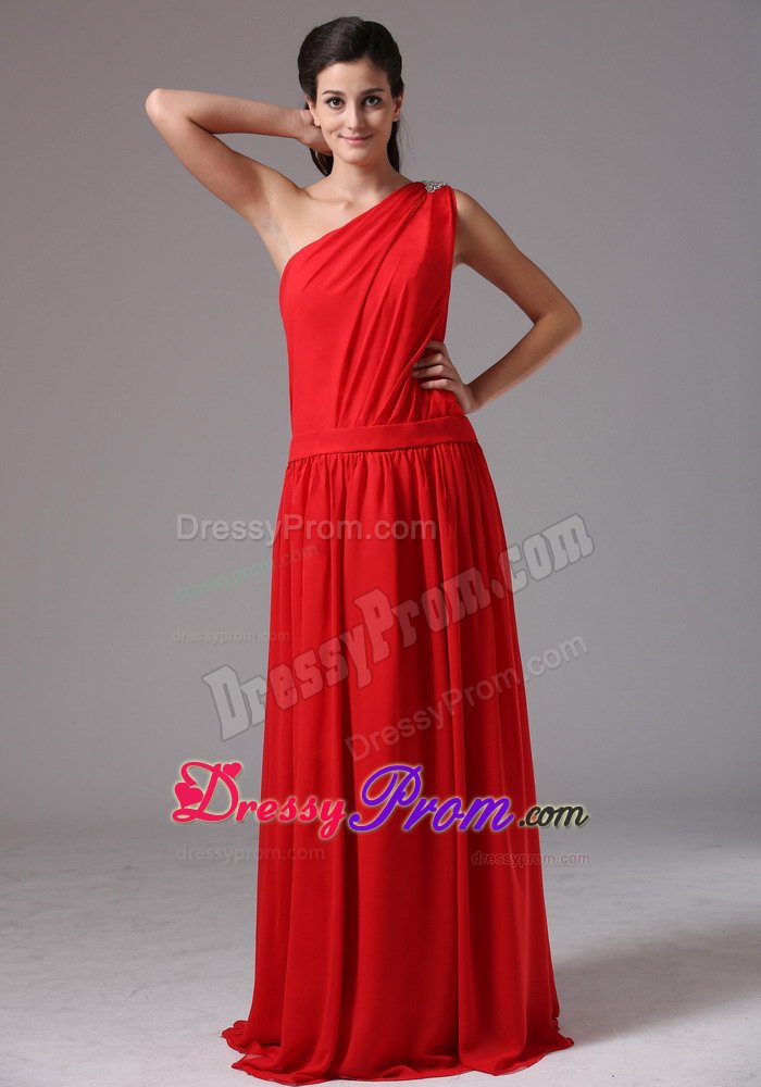 Fashionable Empire Sweet Sixteen Dresses One Shoulder Floor-length