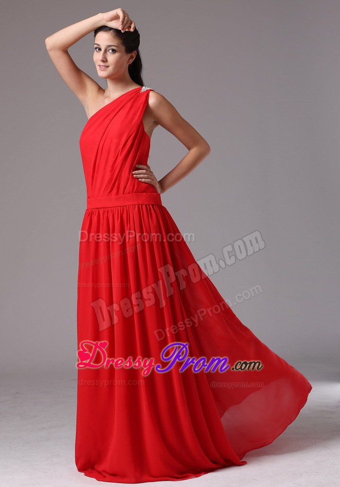 Fashionable Empire Sweet Sixteen Dresses One Shoulder Floor-length