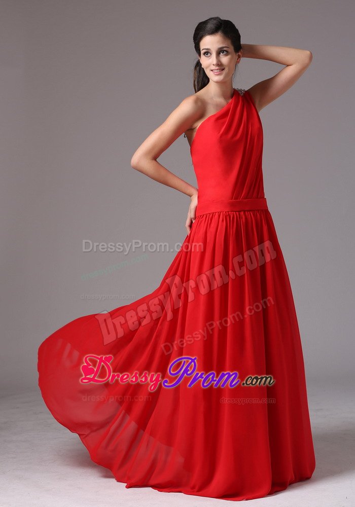 Fashionable Empire Sweet Sixteen Dresses One Shoulder Floor-length
