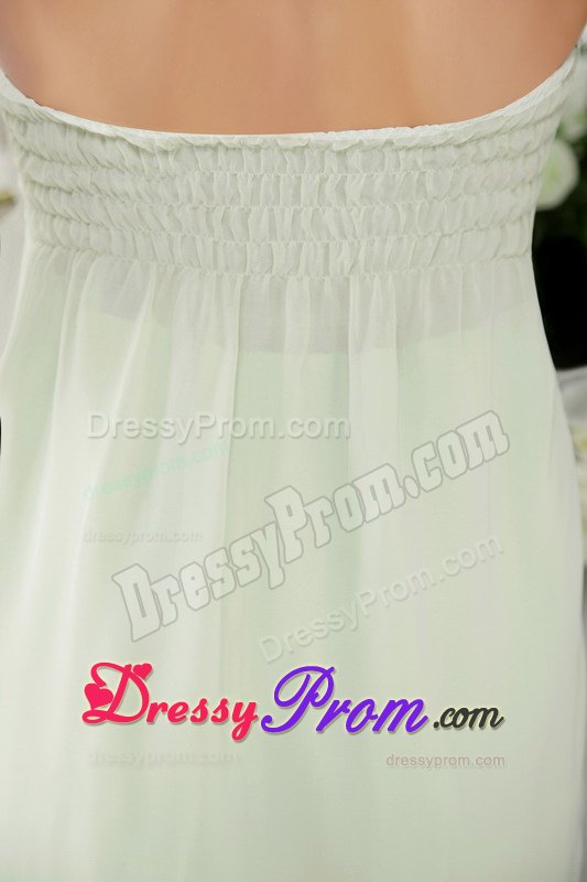Chiffon Apple Green Strapless Empire Prom Dress in Strasbourg