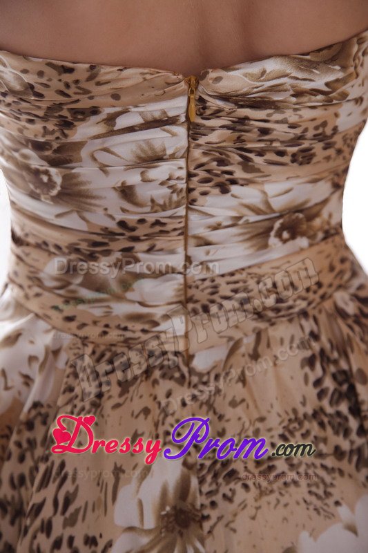 Multi-Colored Halter Top Animal Print Prom Dress in Hampshire