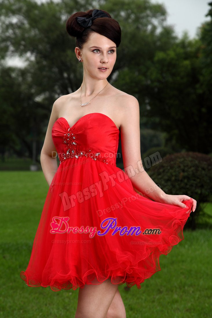 Sweetheart Prom Holiday Dress with Beading and Layers Organza Skirt
