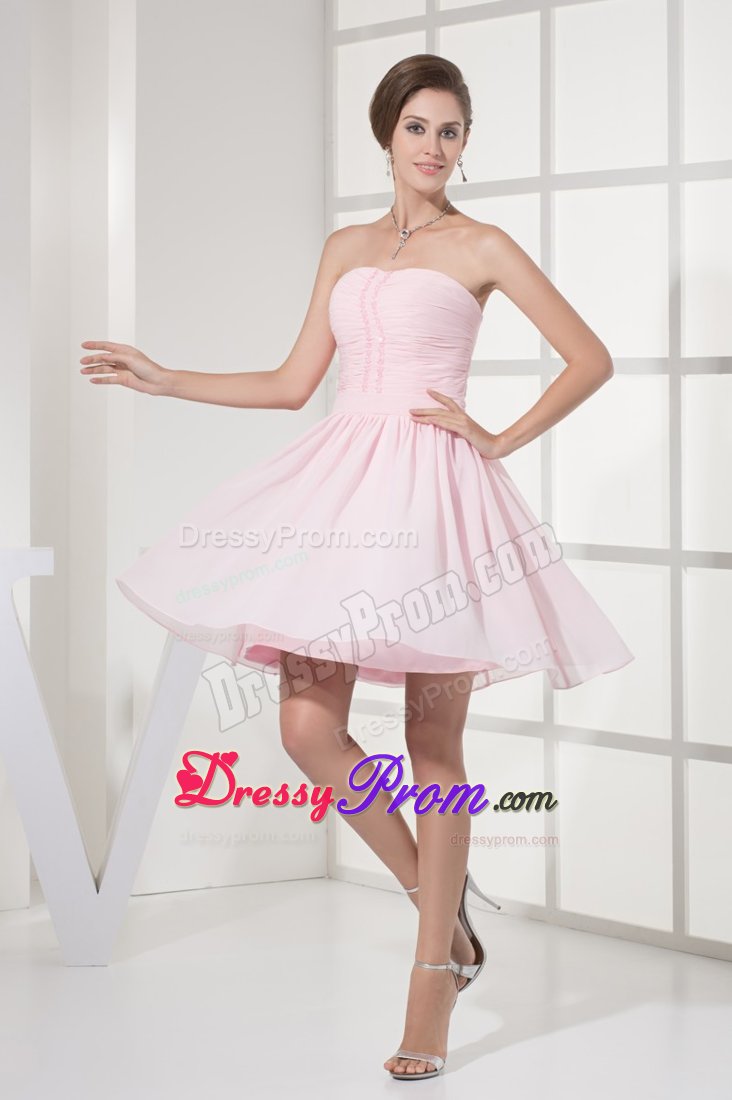 Pink Strapless Dress