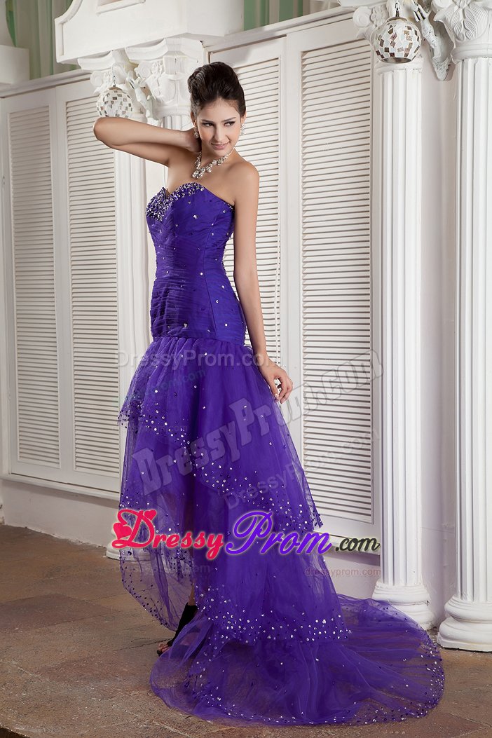 Romantic Tulle Beading Prom Celebrity Dress Sweetheart Lace up Back