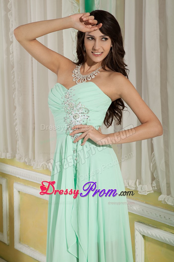 High-low Sweetheart Beading Prom Dresses Ruching for Rio Branco