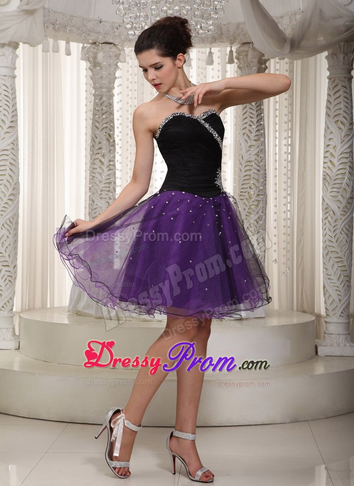 Beaded Black Bodice and Purple Skirt for Prom Dress In Derbyshire