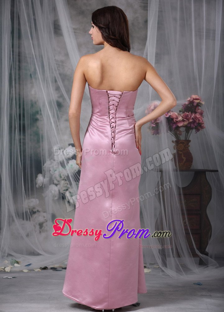 Lace-up Strapless Prom Evening Dresses Appliques Floor-length Taffeta