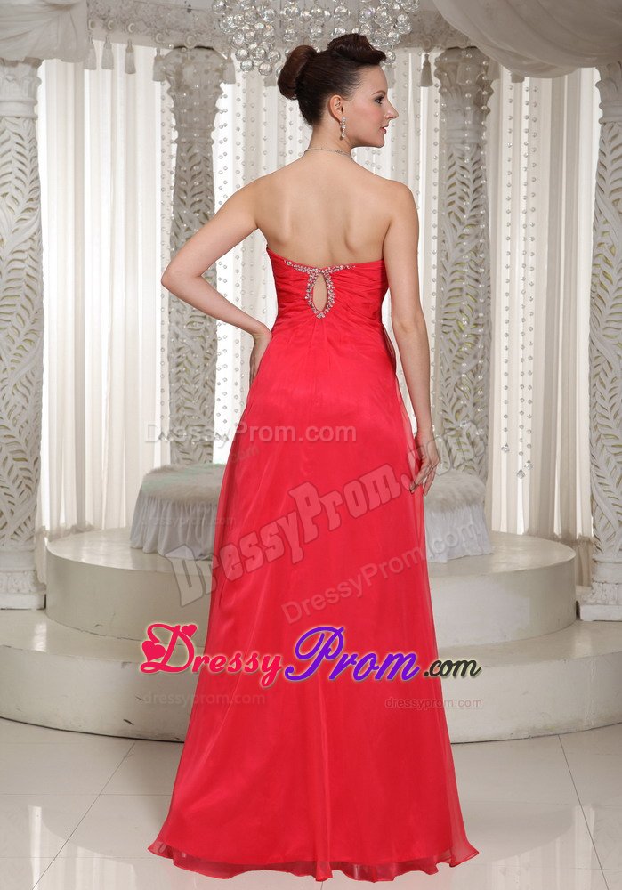 Foz Do Iguacu Chiffon Prom Gown Dress Strapless with Side Zipper