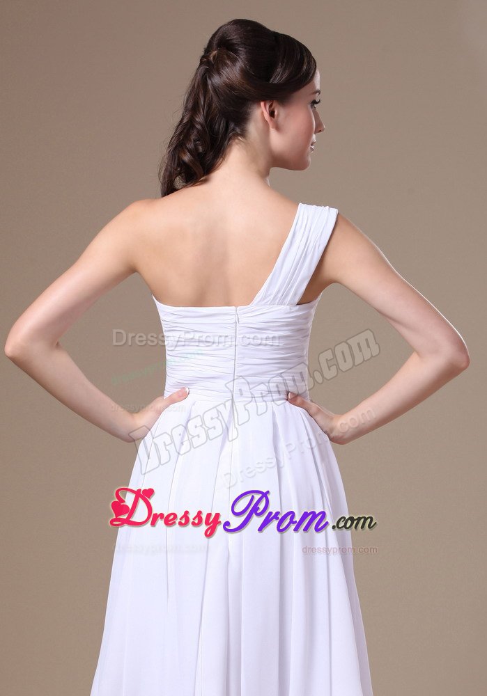 up-To-Date One Shoulder Prom Party Dresses Asymmetrical Appliques