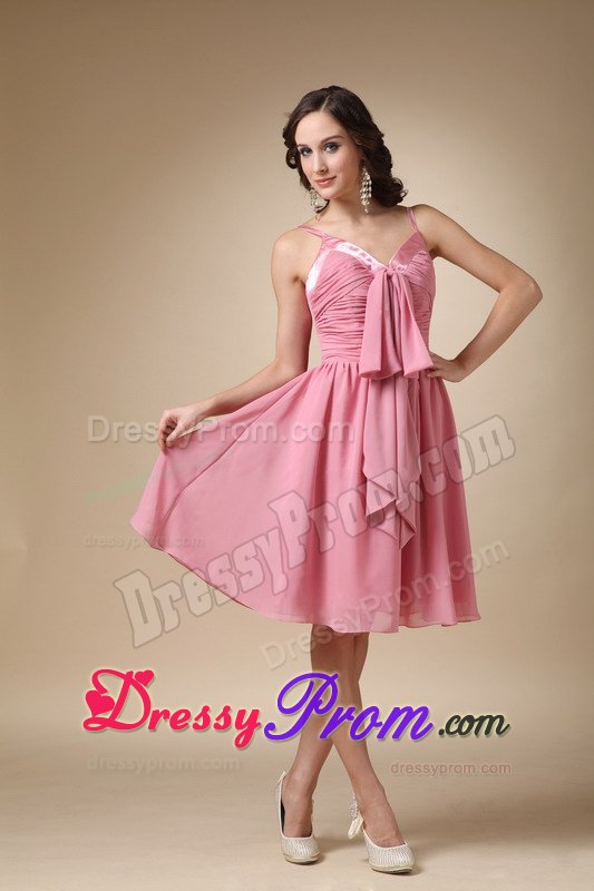 Anapolis Chiffon Spaghetti Straps Junior Prom Chiffon with Mini-length
