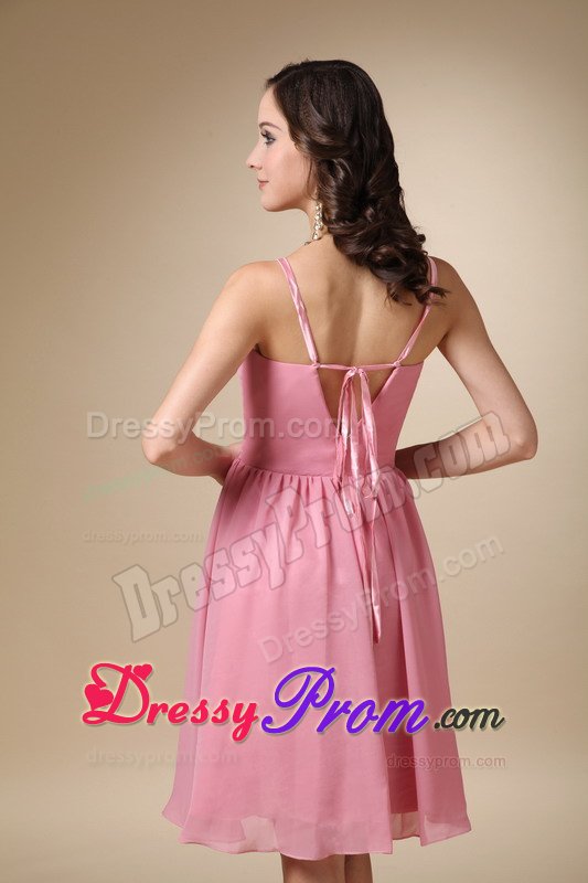 Anapolis Chiffon Spaghetti Straps Junior Prom Chiffon with Mini-length