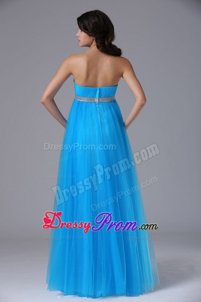 New Chiffon Floor-length Prom Party Dress Strapless Beaded in Jundiai