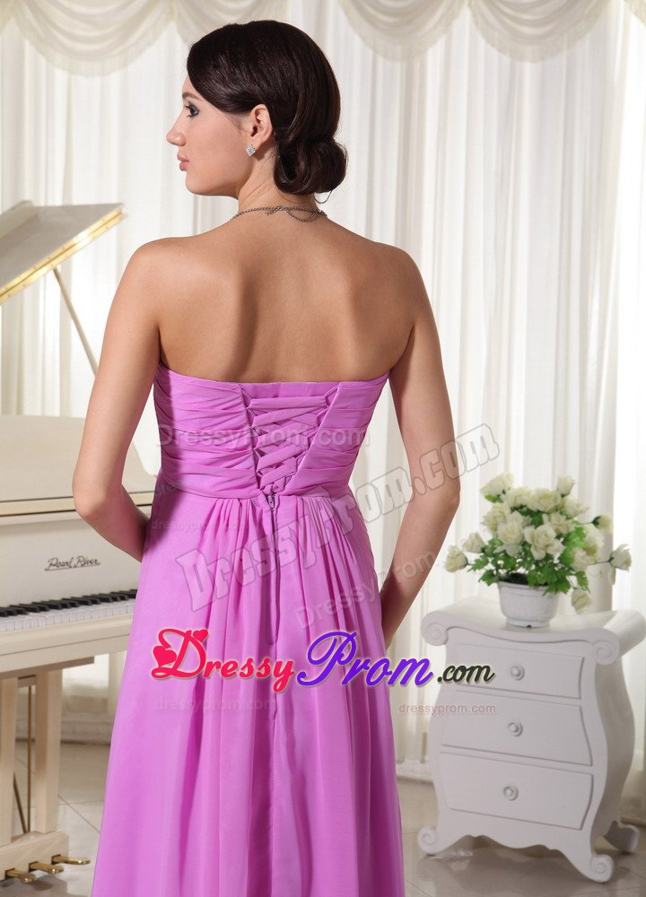 New Arrival Floor-length Chiffon Prom Evening Dress Beading Strapless