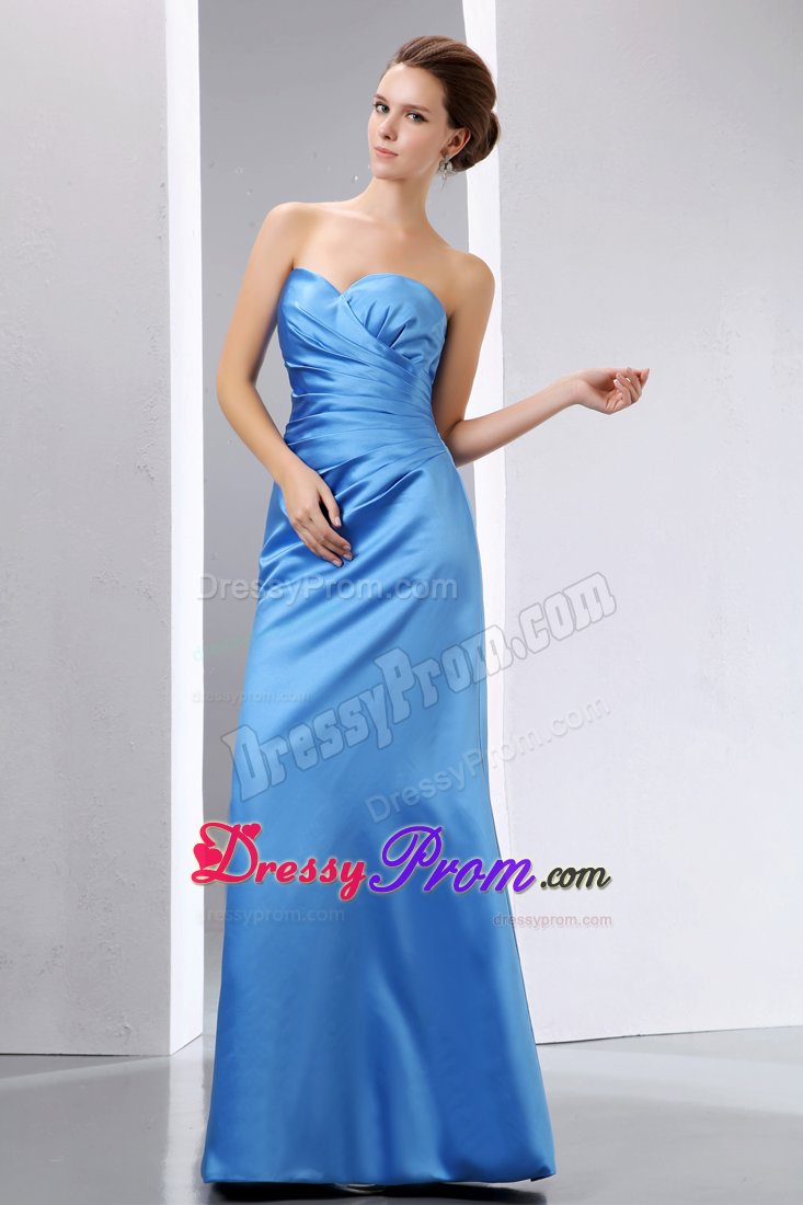 Tasty Ruched Sweetheart Senior Prom Strapless Floor-length Cariacica