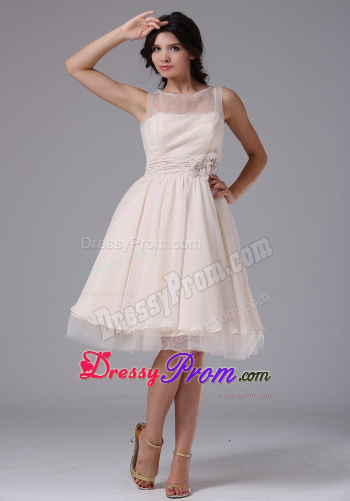 cream colored chiffon dresses