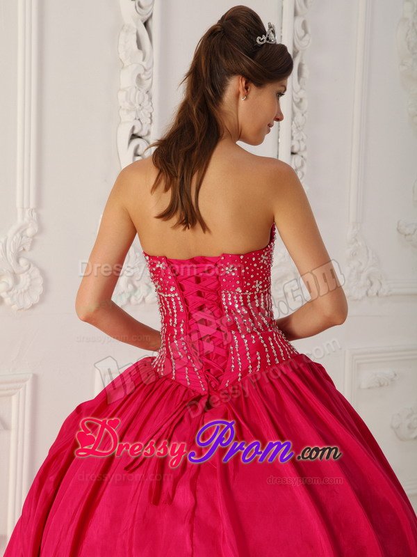 Beading and Ruffled Layers Accent Sweet 15 Dresses in Hot Pink