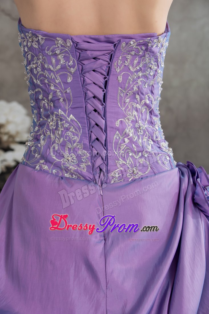 Embroidery Accent Sweetheart Quinceanera Gown with Ruffles 2014