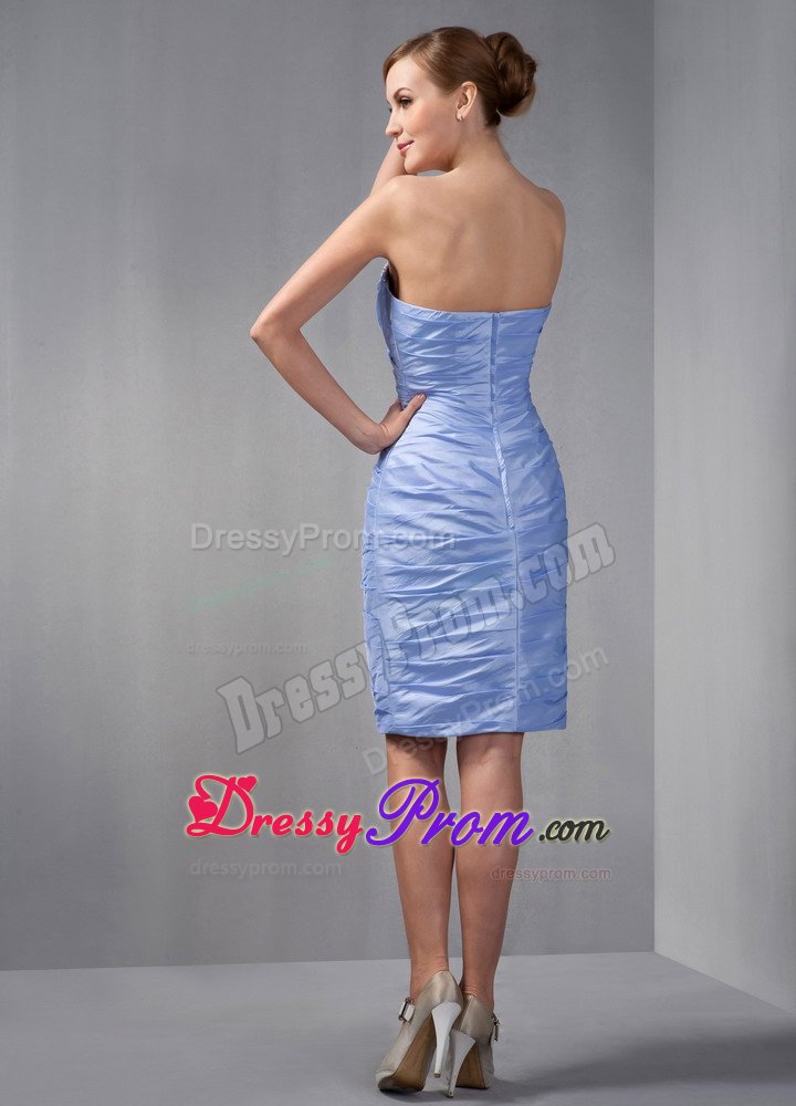 Chula Vista CA Lilac Column Ruched and Beaded Prom Party Dress