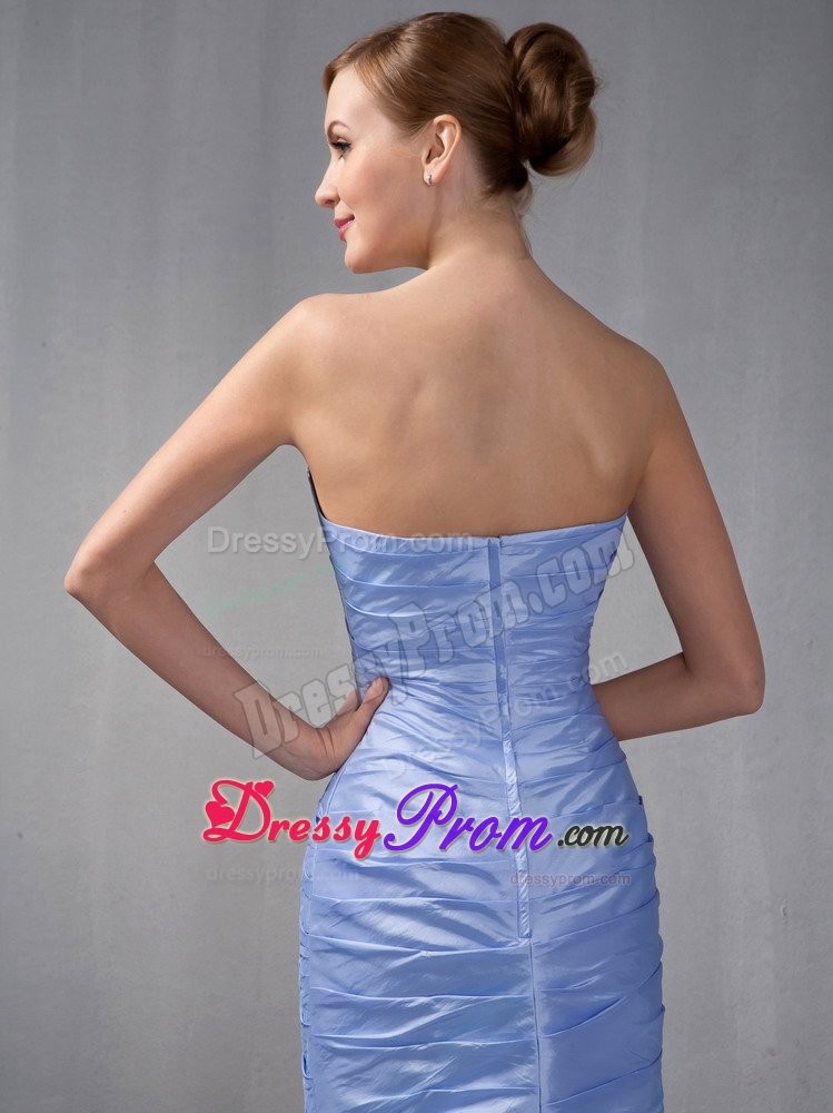 Chula Vista CA Lilac Column Ruched and Beaded Prom Party Dress