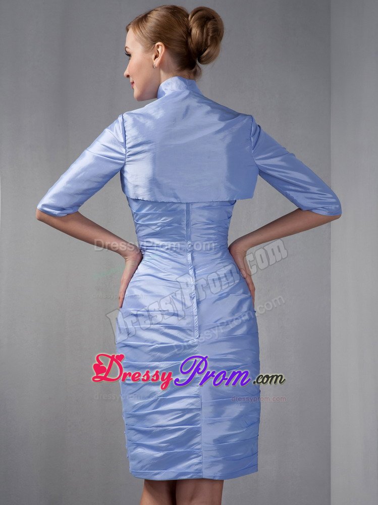 Chula Vista CA Lilac Column Ruched and Beaded Prom Party Dress