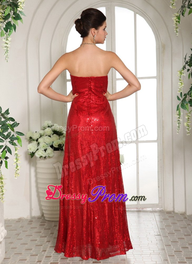 Beaded Wine Red High Slit Prom Holiday Dress Sequins Over Skirt