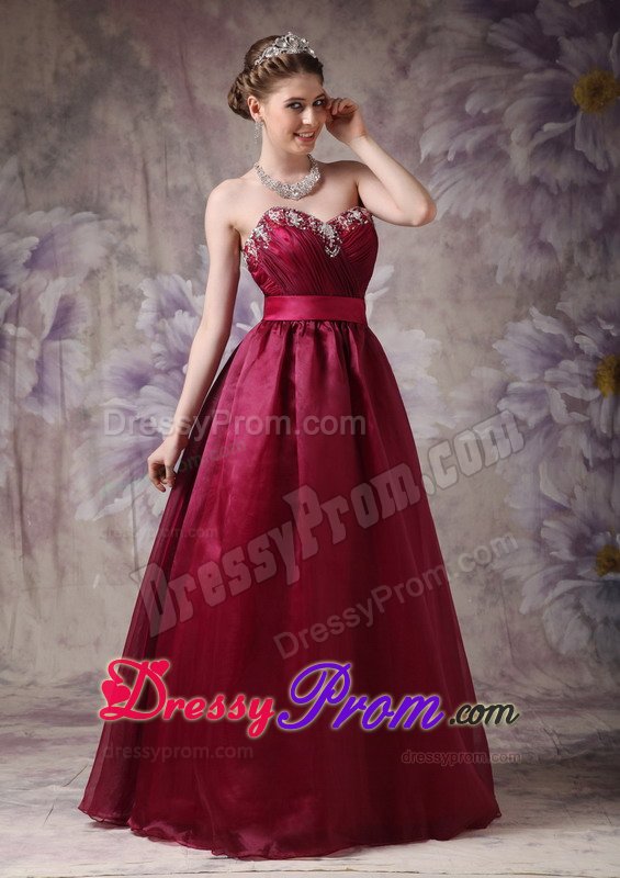 Winter formal dress burgandy