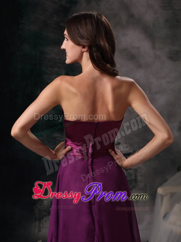 Beaded Sweetheart Empire Purple Prom Formal Dresses in Carmel CA