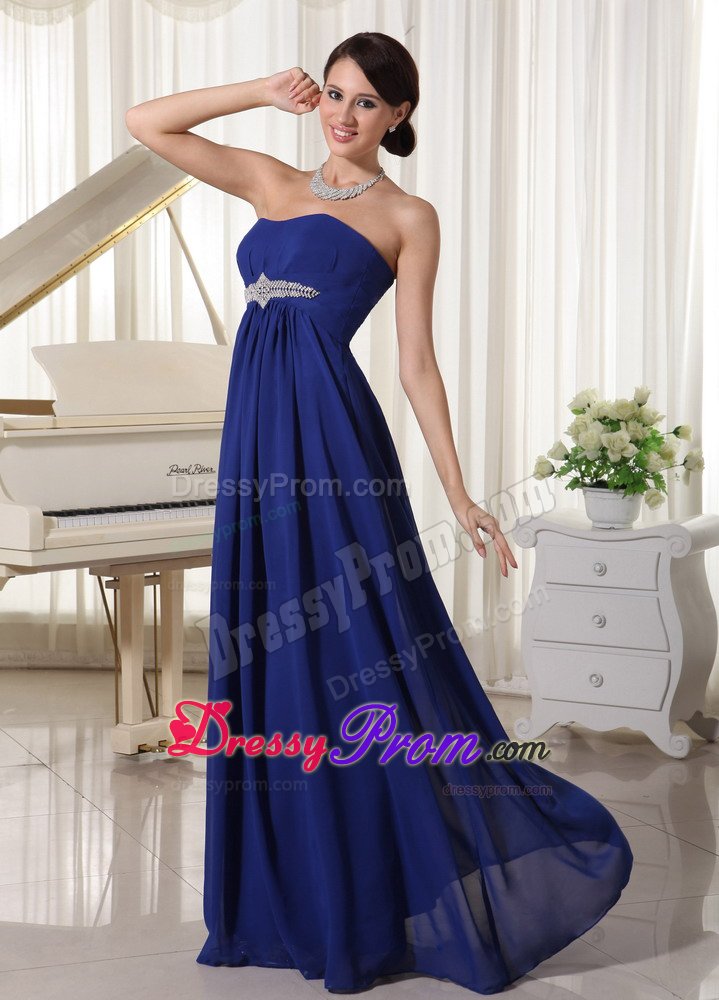 Noble Chiffon Royal Blue Mother Of The Bride Dresses Sweetheart