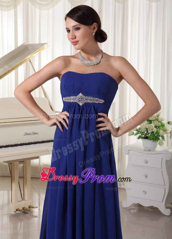 Noble Chiffon Royal Blue Mother Of The Bride Dresses Sweetheart