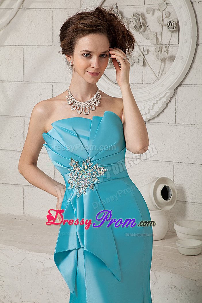 Elegant Mermaid Fan-shaped Neck Brush Train Prom Formal Dress