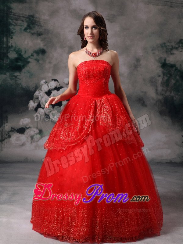 Ball Gown Strapless Prom Gown Dress with Paillette under 200