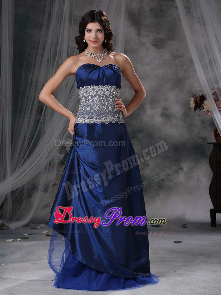 Attractive Lace Decorated Prom Cocktail Dresses Sweetheart Floor-length