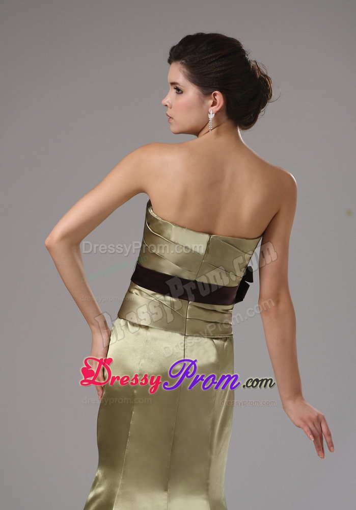 Mermaid Prom Homecoming Dresses Ruches And Hand Made Flowers